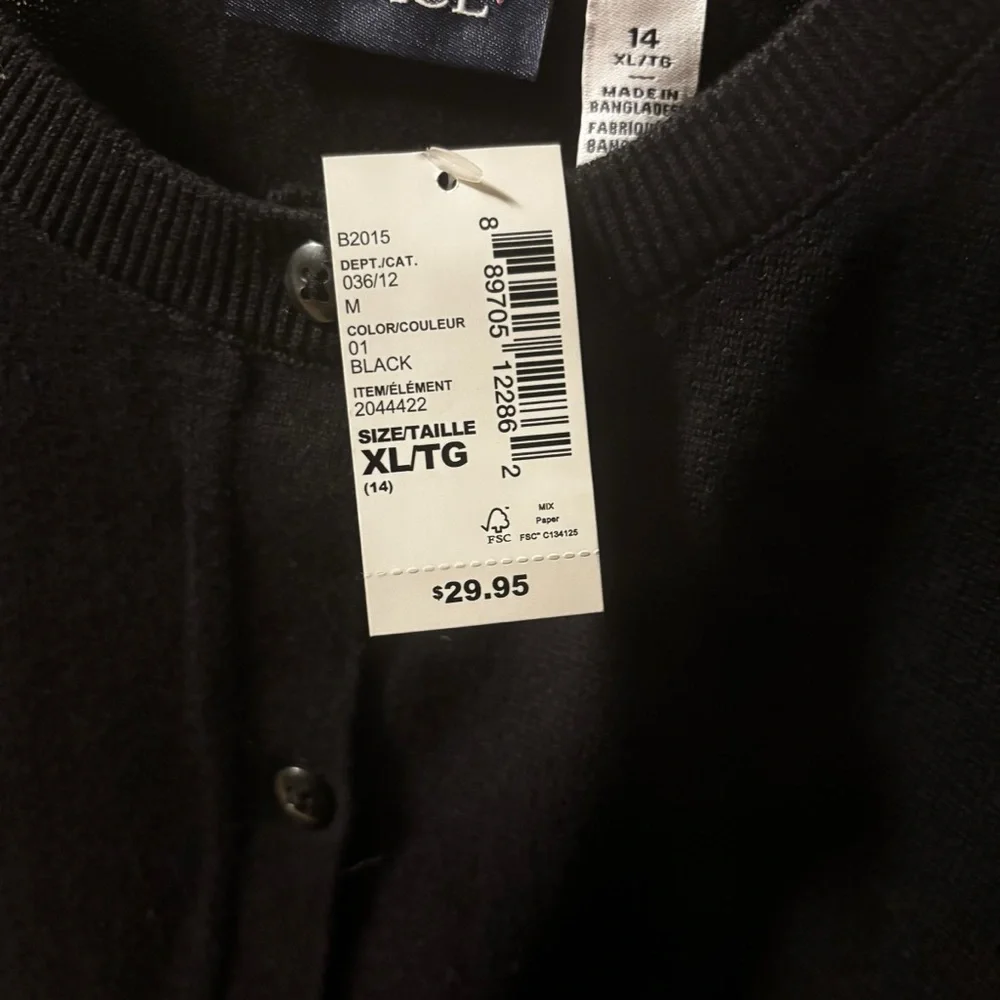 The Children’s Place Black Knit Cardigan